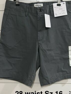 Goodfellow & Co Men's Charcoal Flat-Front Shorts